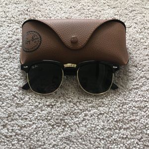 Clubmaster Black/Gold Sunglasses